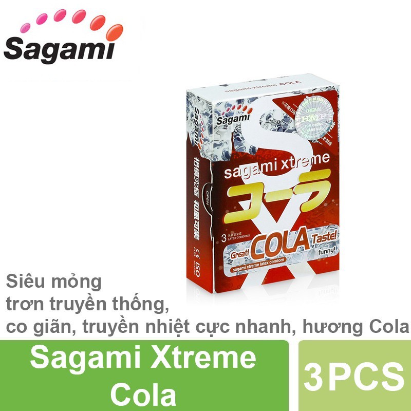 Bao Cao Su Sagami Xtreme- Hương Cô Ca Sáng Khoải ( Hộp 3 Cái )