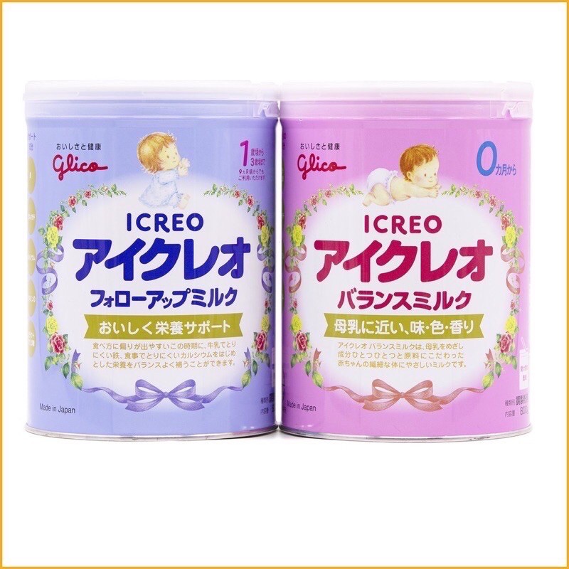 Sữa Bột GLICO ICREO SỐ 0 ,SỐ 1 NỘI ĐỊA NHẬT BẢN 800g