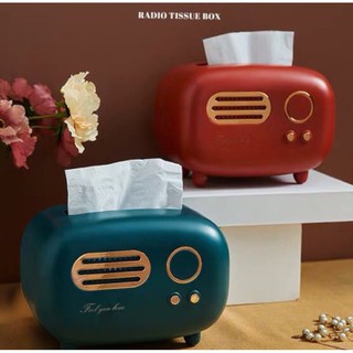 Hộp đựng giấy ăn radio phong cách cổ điển