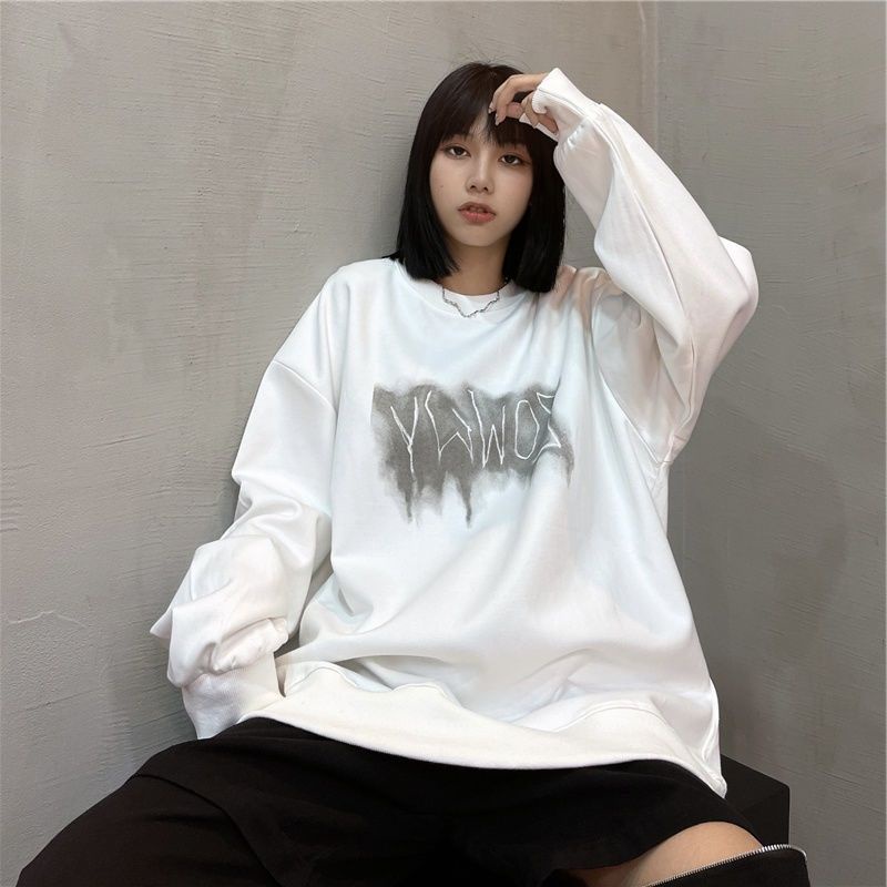 Áo sweater lót bông hoodie chữ ZOWWY in 2 mặt unisex nam nữ cá tính hip hop Châu Âu