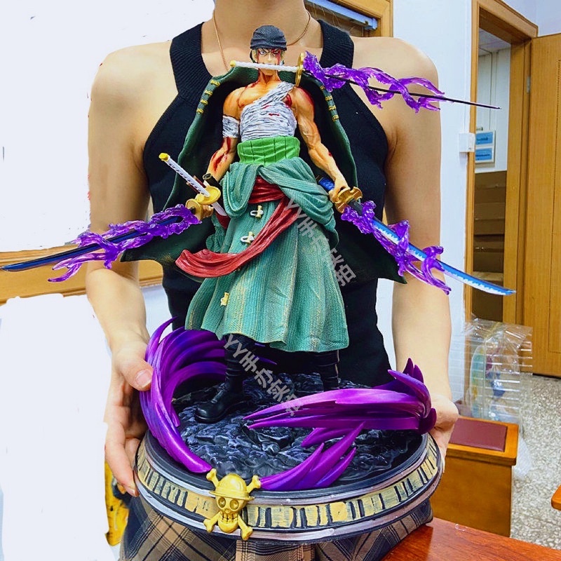 🔥Cao 35cm🔥 Mô hình Zoro áo choàng đẫm máu cao 35cm siêu đẹp hàng chất lượng cao - Mô hình Zoro onepiece