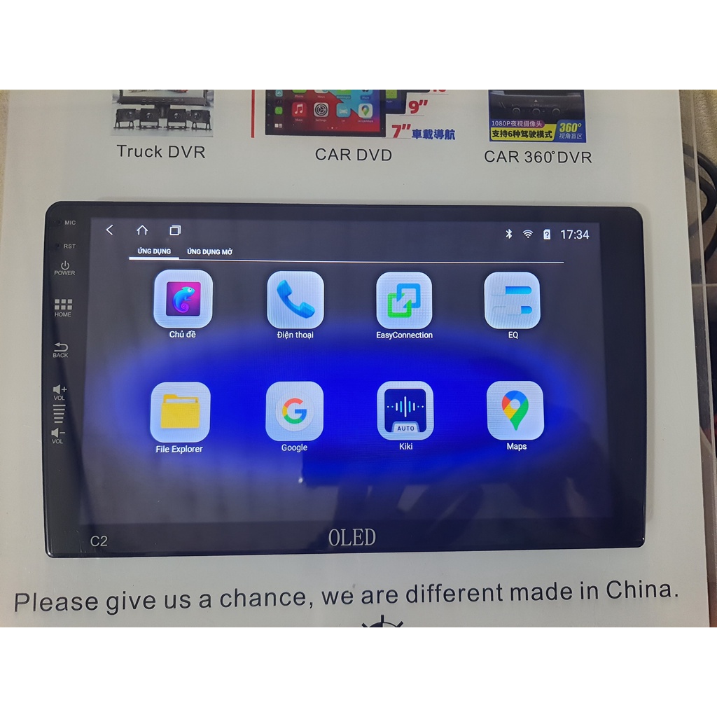 Màn Hình Android OLED C2 New  - Màn Hình DVD 9" 10" Cho Ô Tô - Điều Khiển Giọng Nói, Youtube ẩn, Chỉ đường Vietmap