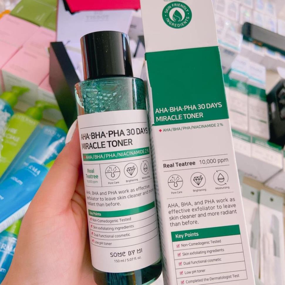 Toner Dưỡng Ẩm Làm Sạch Some By Mi AHA-BHA-PHA 30 Days Miracle Toner- NGỪA MỤN, LÀM SÁNG DA, KIỂM SOÁT BÃ NHỜN