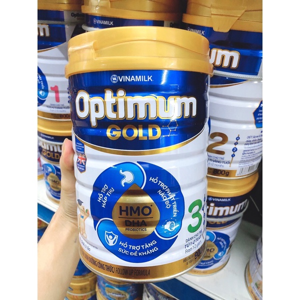 Sữa optimum gold đủ số 1,2,3,4 800g tăng sức đề kháng, phát triển não bộ.