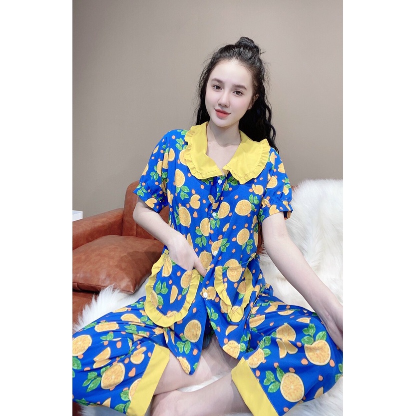 Đồ bộ mặc nhà hoa tiết siêu xinh thoáng mát