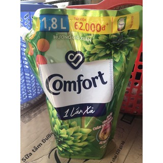 ☀️ Nước xả Comfort ☀️  đậm đặc 1 lần xả hương gió xuân túi 1.8L