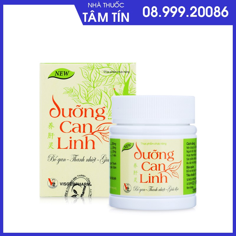 DƯỠNG CAN LINH- Tăng cường chưc năng thải độc của gan