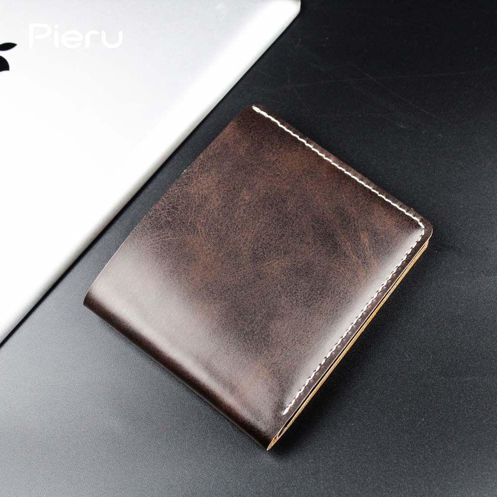 Ví Da PU Mini Siêu Mỏng Đựng Thẻ Tín Dụng / Tiền Xu Có Thể Gấp Gọn Cho Nam