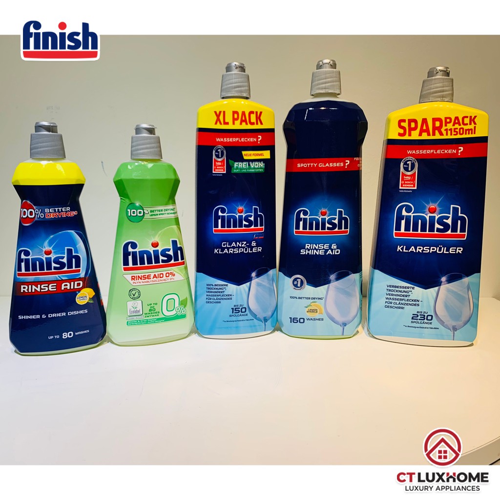 Nước làm bóng Finish 400ml, 750ml, 800ml, 1150ml dùng cho máy rửa bát [RẺ VÔ ĐỊCH]