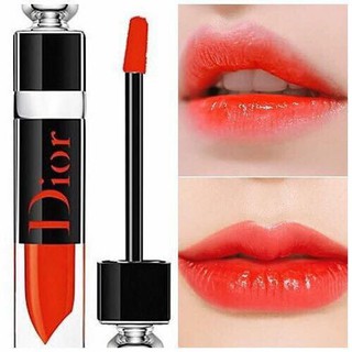 Son dior addict lacquer plump 648 dior pulse đỏ cam