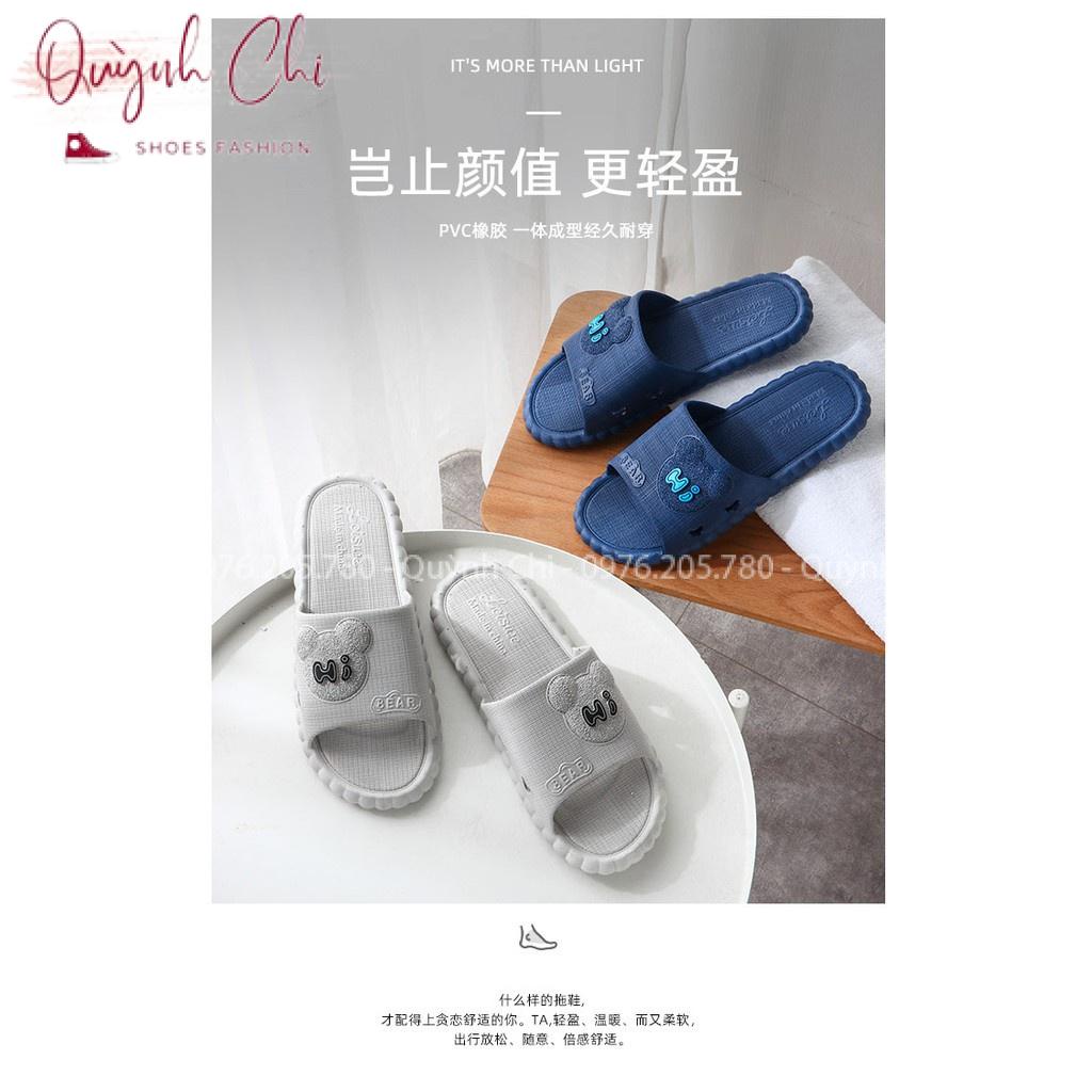 Dép Nam Nữ Đi Trong Nhà Hi Bear Chống Trơn Trượt Nhiều Màu Sắc