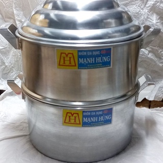 Chõ đồ xôi 13kg gạo nhôm mạnh hùng cao cấp size 40cm