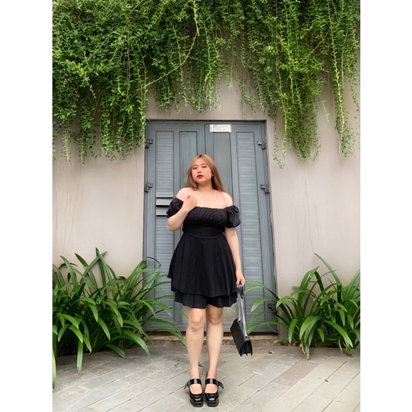 Jumpsuit xếp ly ngực thắt nơ lưng ( có bigsize )