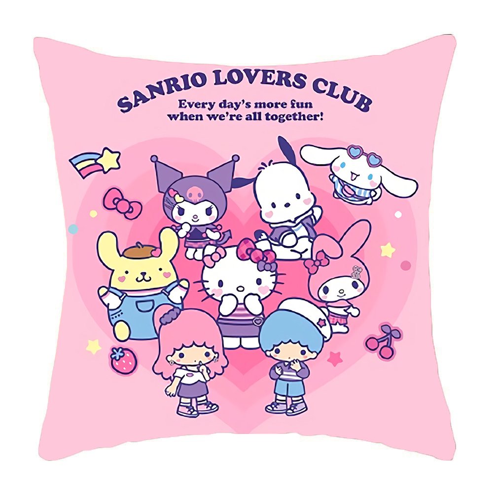 Gối in hình SANRIO LOVERS CLUB anime chibi gồm cả vỏ và ruột