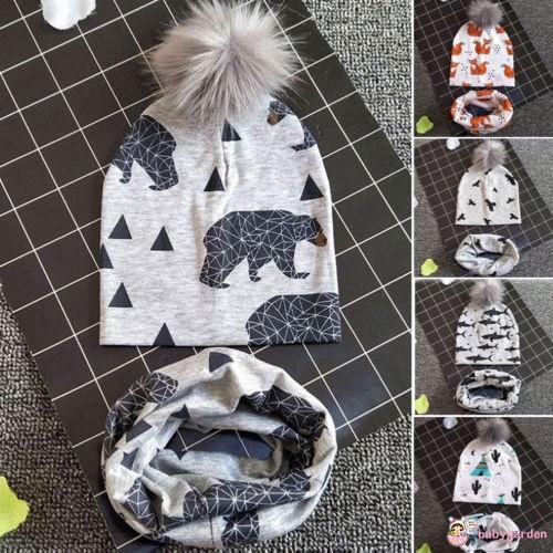 Nón trùm đầu giữ ấm đáng yêu cho bé