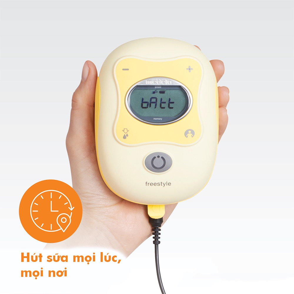 Máy hút sữa Medela Freestyle - máy hút sữa điện đôi Medela nhỏ gọn tiện lợi có pin sạc tích hợp