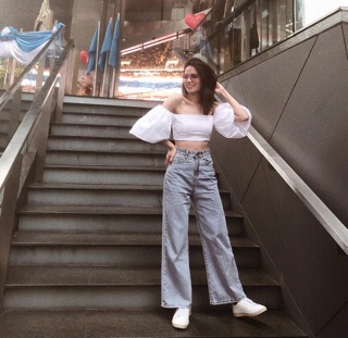 ÁO CROPTOP BẸT VAI (KÈM VIDEO HÌNH THẬT)