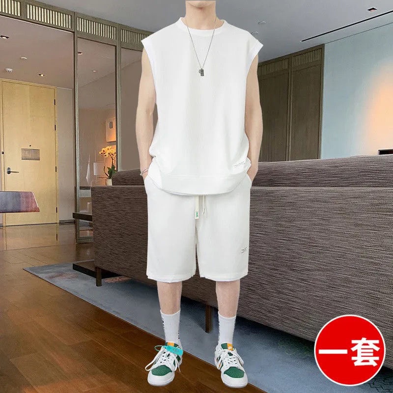 Set Đồ Thể Thao Áo Thun Ba Lỗ + Quần Short Thời Trang Mùa Hè Cho Nam