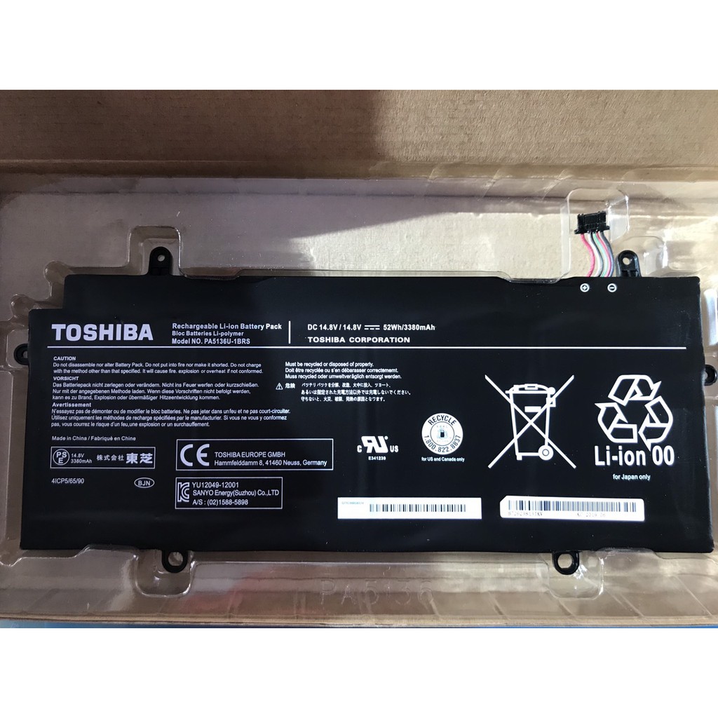 Pin Toshiba (Original)52wh Portege Z30 Z30-A Z30-B 5136 PA5136U-1BRS Battery