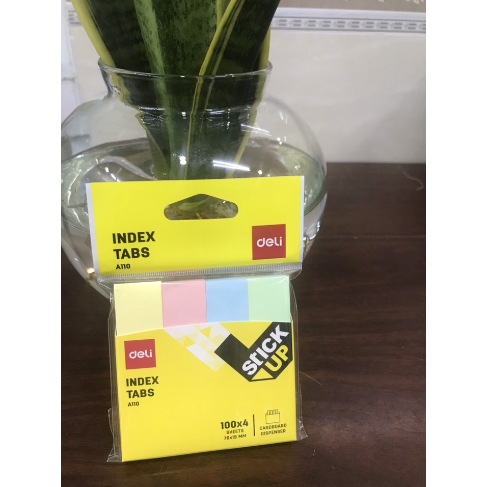 Giấy ghi chú 4 màu Deli A110 100x4