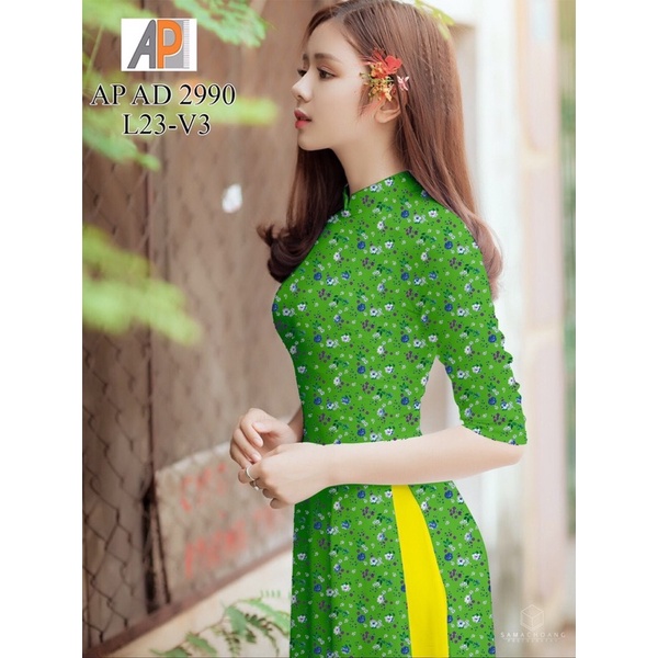 Vải áo dài hoa nhí