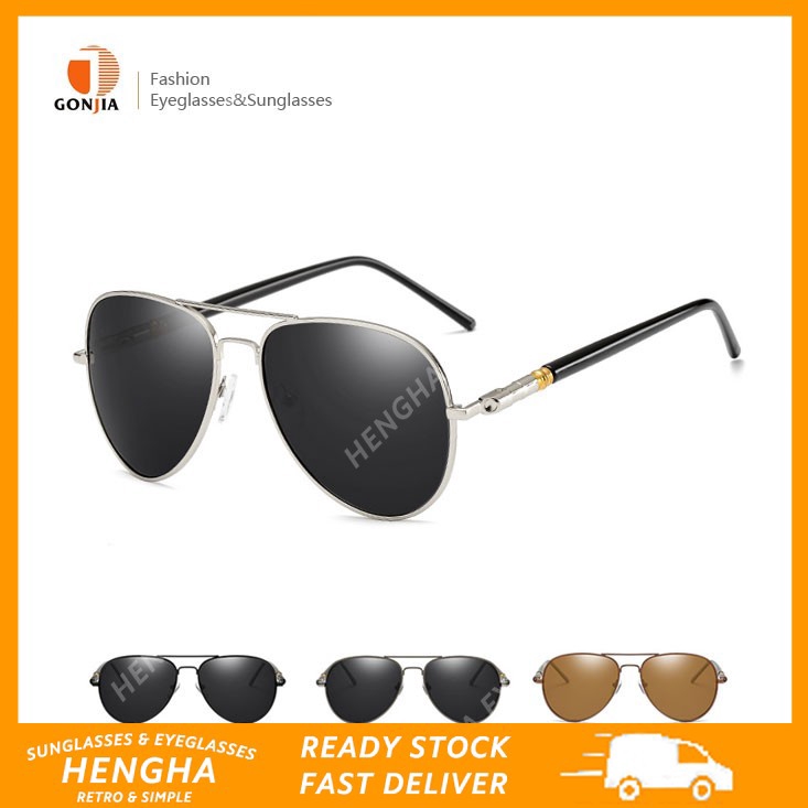 Kính mát phân cực kiểu dáng cổ điển thời trang nam