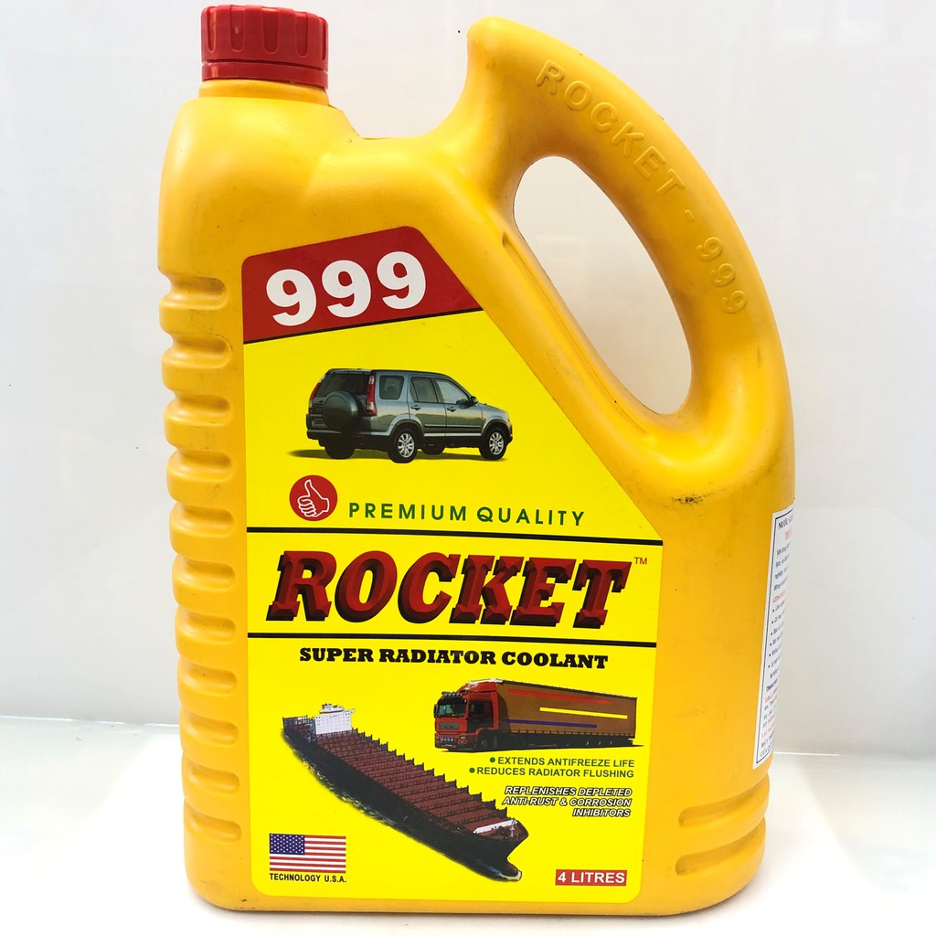 Nước làm mát cao cấp cho ô tô xe đầu kéo ROCKET 999 màu đỏ 4L