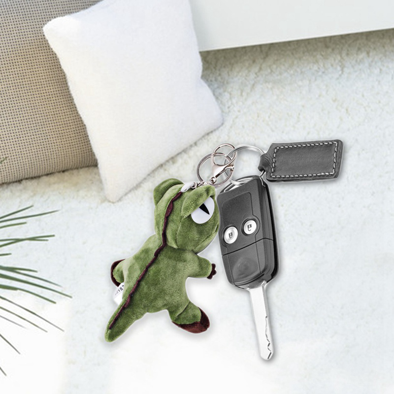 Móc khóa hình khủng long nhồi bông đáng yêu