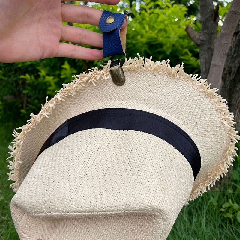 Kẹp Mũ/Túi Xách/Mũ Da PU Co Giãn Kích Thước Nhỏ Gọn Đa Năng Phong Cách Cổ Điển Cho Hoạt Động Ngoài Trời