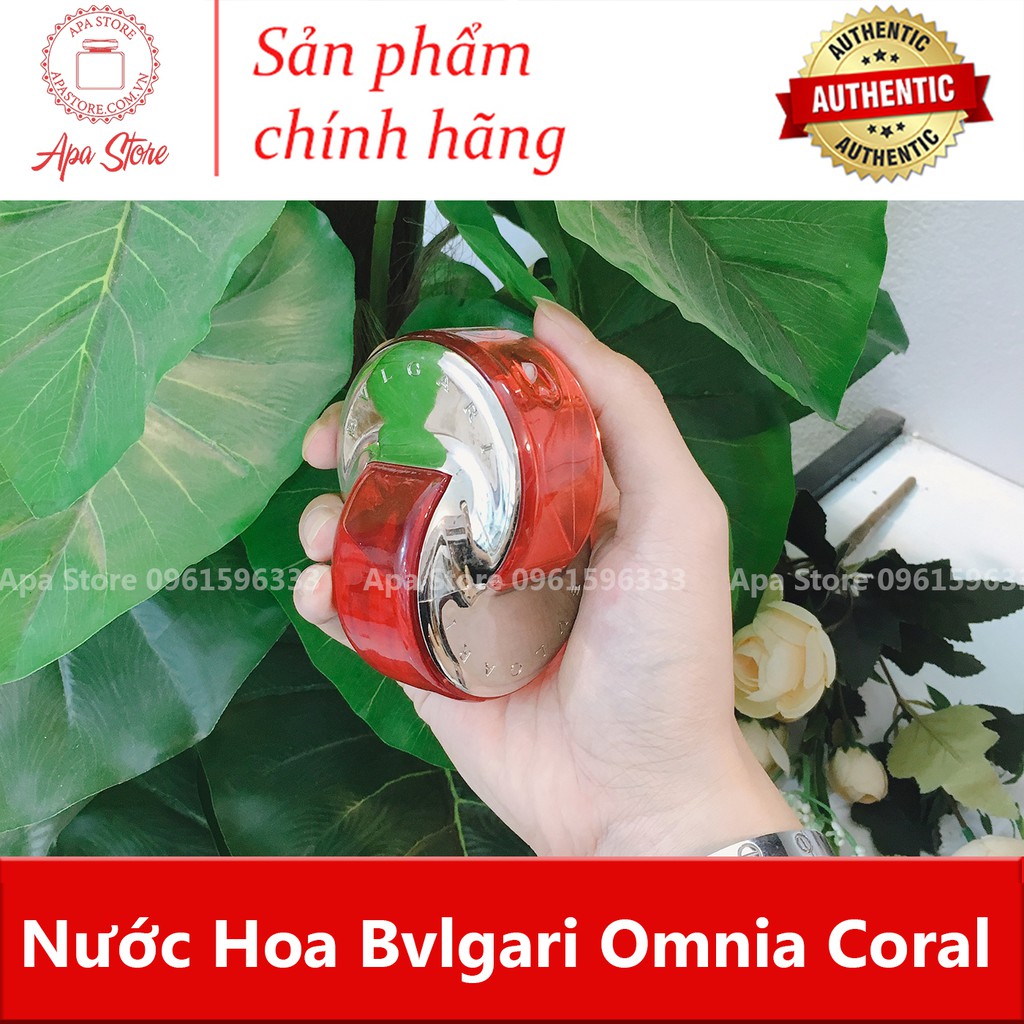 Nước Hoa Nữ BVL Omnia Coral Màu Cam Chai Full