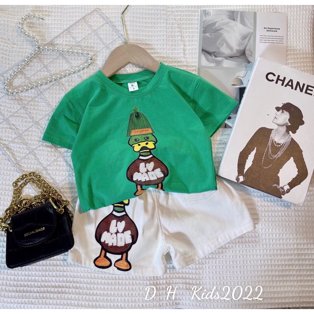 Sét mẹ bé/ Set bộ vịt quần kaki mềm cho mẹ va bé