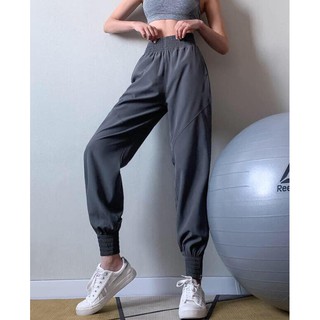 Quần Jogger Nữ Gym Sport Chất Dù Có Khoá Kéo Ở Gấu Quần