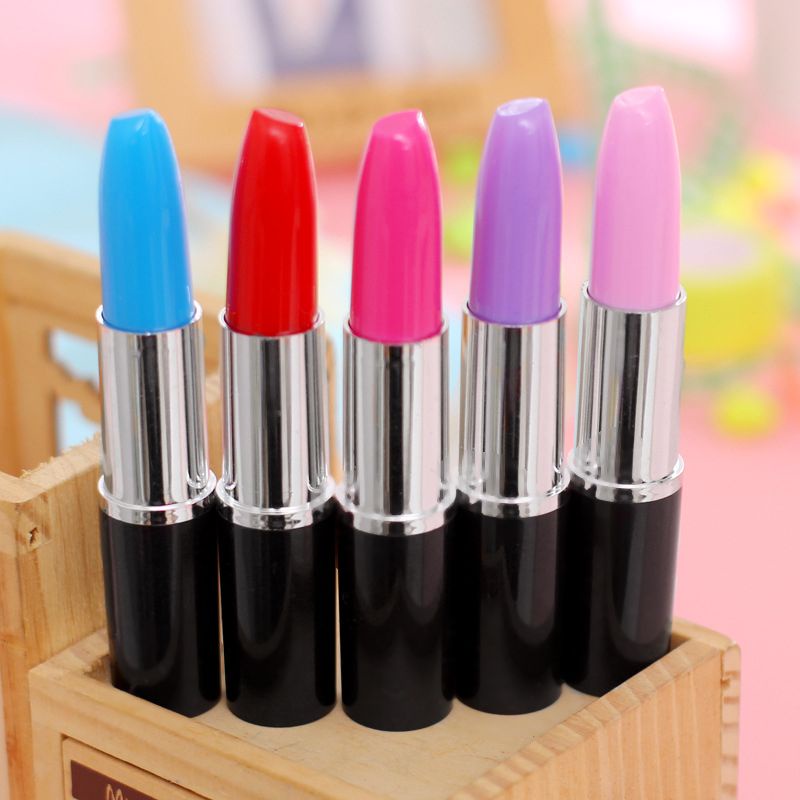 Set 12 Bút Bi Hình Thỏi Son Dễ Thương 0.5Mm