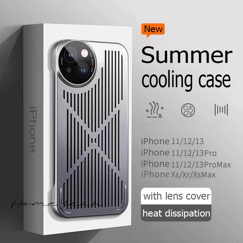 Ốp Điện Thoại Mềm Siêu Mỏng Tản Nhiệt Bảo Vệ Ống Kính Máy Ảnh Cho Iphone 11 12 13 Pro Max X XR