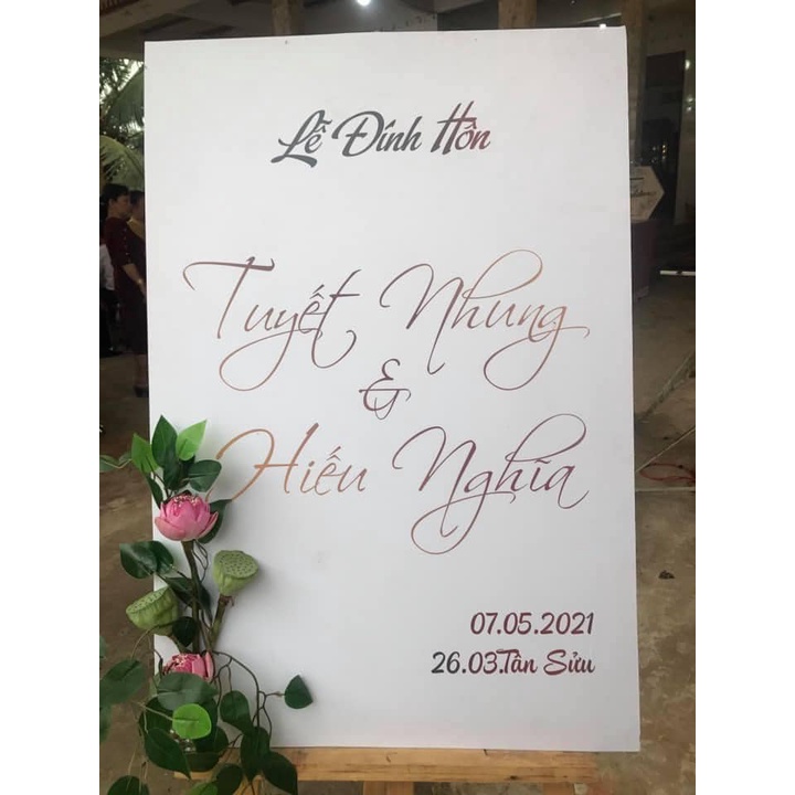 Bảng Welcome đám cưới MS 78-88