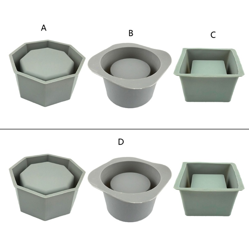 Khuôn silicone làm chậu hoa bằng đất sét DIY