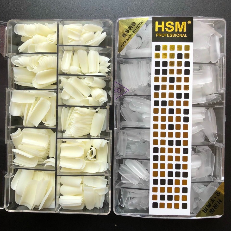 Móng úp HSM các fom: thang , vuông , nhọn hộp 600 móng
