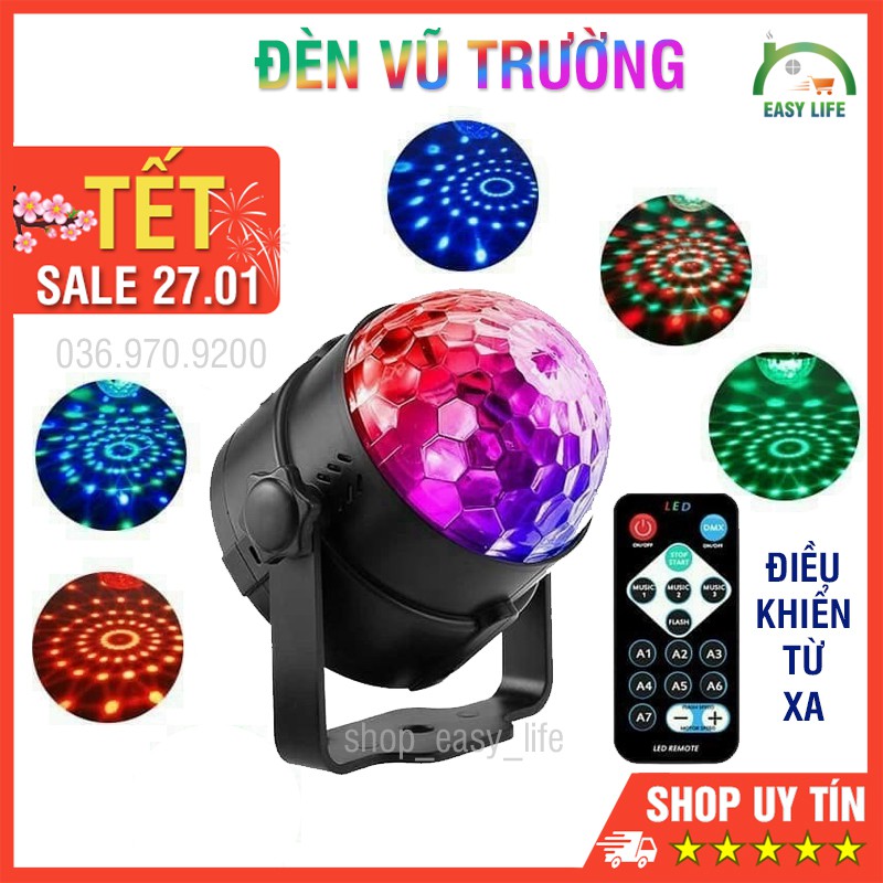 Đèn LED Xoay Điều Khiển Từ Xa DVT-MN-P7