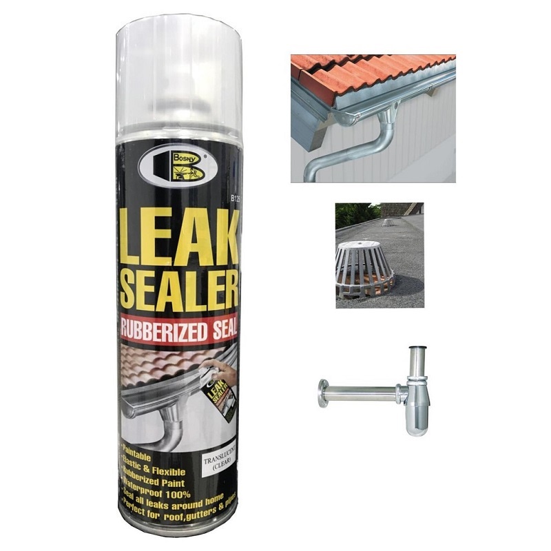 Sơn Xịt Chống Dột Chống Thấm Đa Năng Leak Sealer Bosny - Che Phủ Các Vết Nứt Tường, Kim Loại, Gỗ, Nhựa-vanphongphamBL