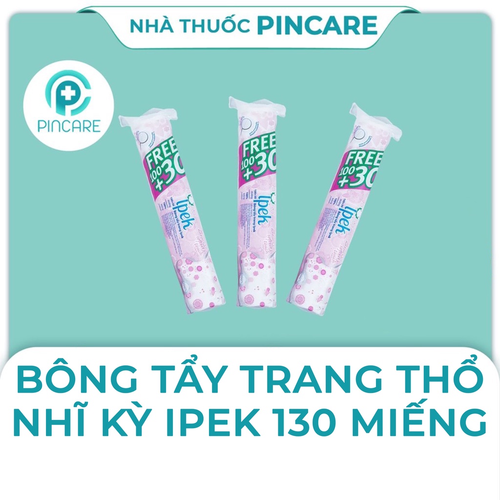 Bông tẩy trang Ipek Klasik Cotton Pads 130 Miếng - Hàng chính hãng - Nhà thuốc Pincare