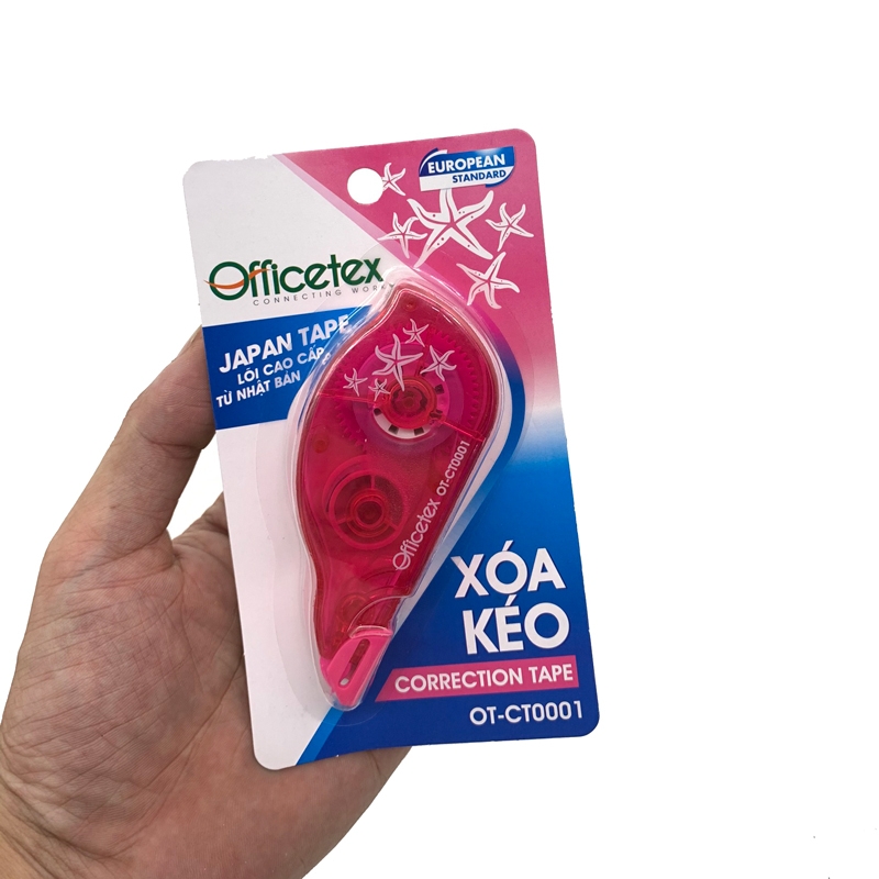 Xóa Kéo OT-CT0001 - Hồng - Officetex