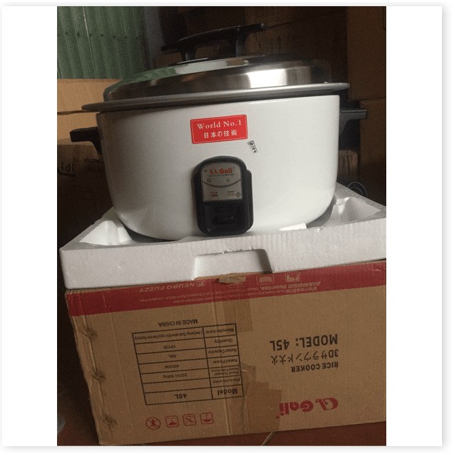Nồi Cơm Điện Công Nghiệp Max Gali 4500W 45L BH 12 Tháng
