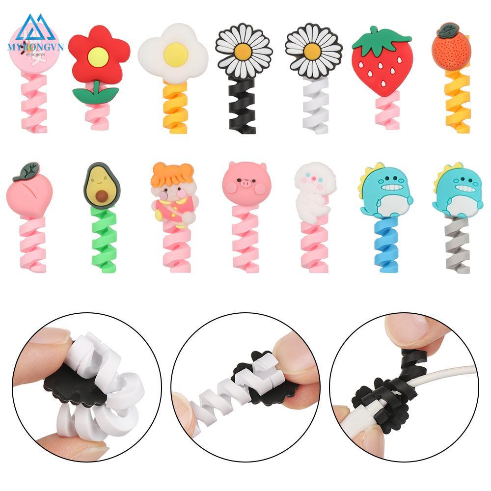 Phụ Kiện Bảo Vệ Đầu Dây Cáp Kiểu Dáng Hoạt Hình Dễ Thương