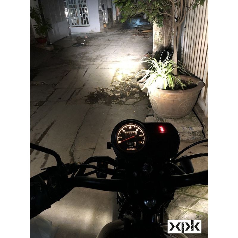 bóng led 3 chân lắp xe máy led trùm