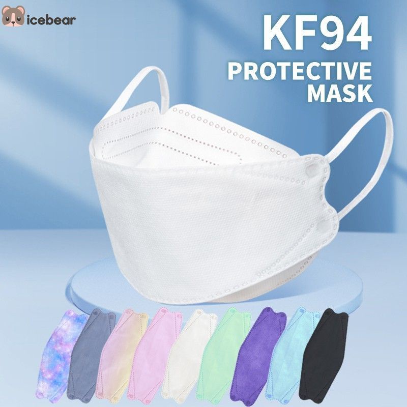 10pcs KF94 Face Masks colors FFP2 Anti-fog, Dust-proof, Breathable and PM2.5 Disposable colors face Mask