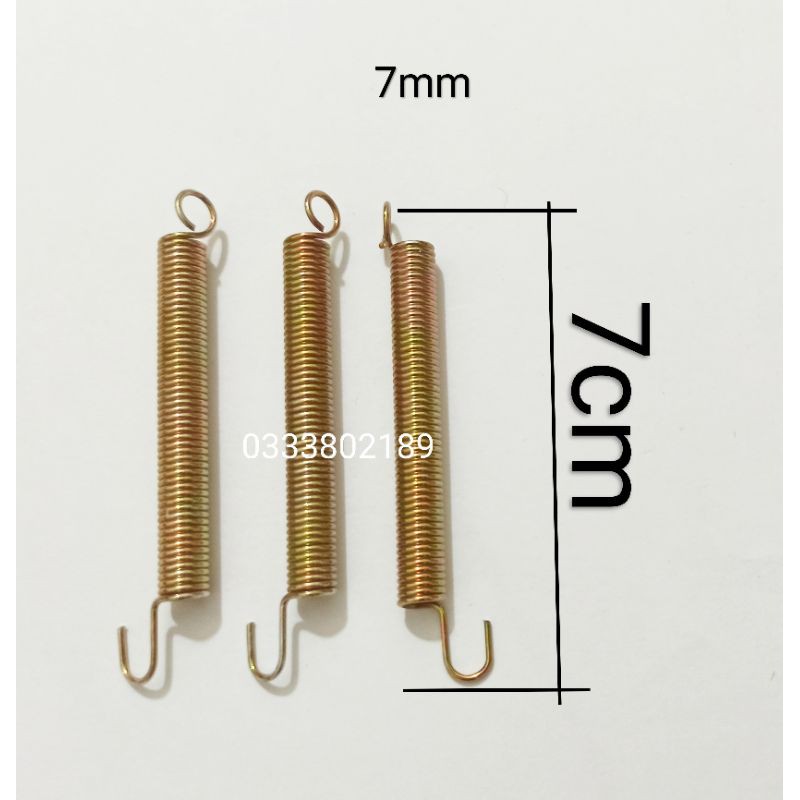 Lò xo thép dạng kéo, sợi 1mm dài 7cm.