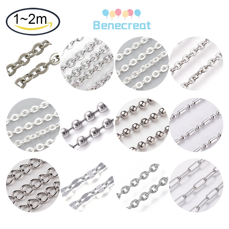 Dây xích BENECREAT bằng thép không gỉ 304 nhiều màu sắc