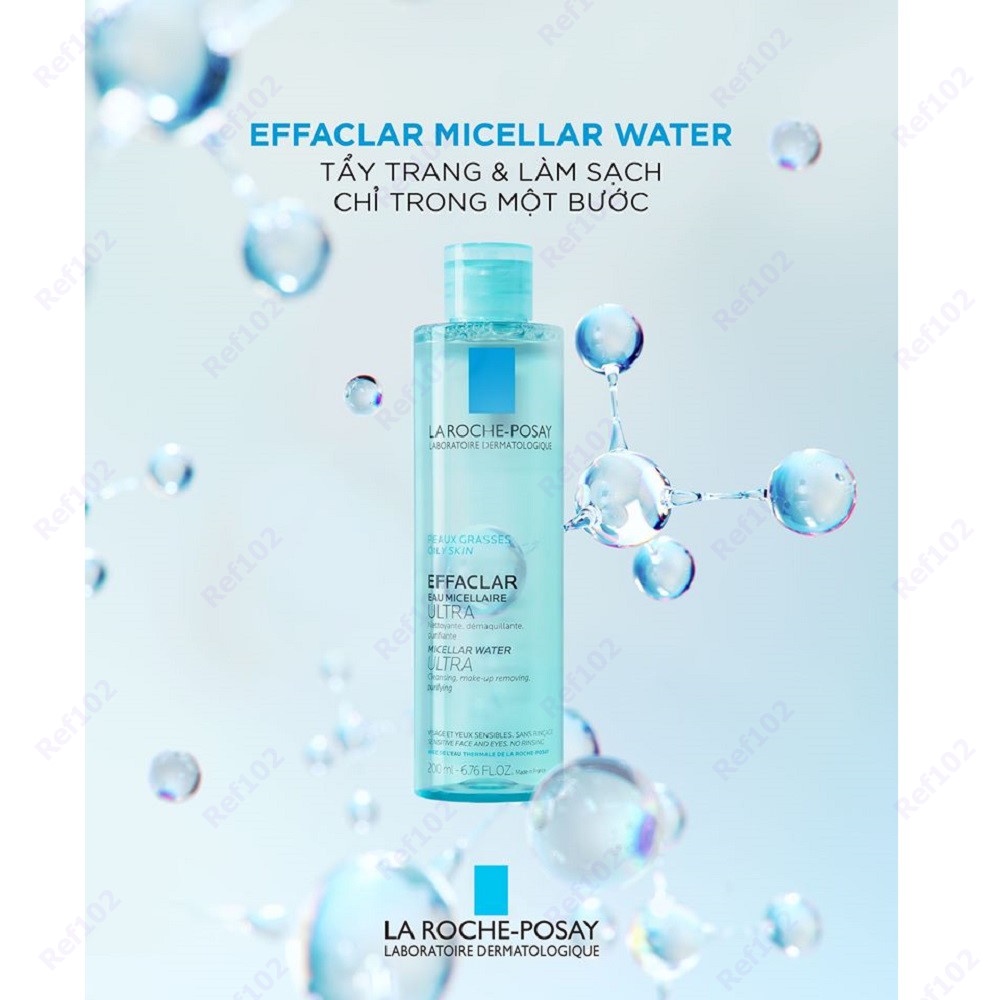 Nước tẩy trang La Roche Posay Micellar Water Ultra Oily Sensitive Reactive da nhạy cảm da dầu mụn [Chính Hãng - Tem NK]