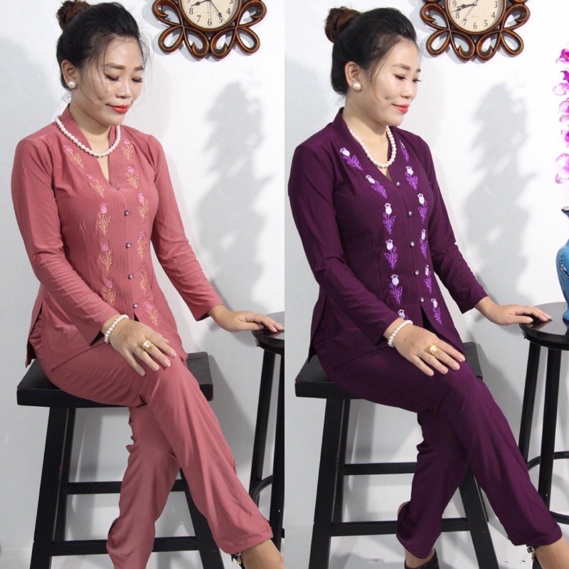 Đồ Lam Đi Chùa # Mẫu Thun Bà Lai # Đồ Bộ Nữ # Quần Áo Nữ