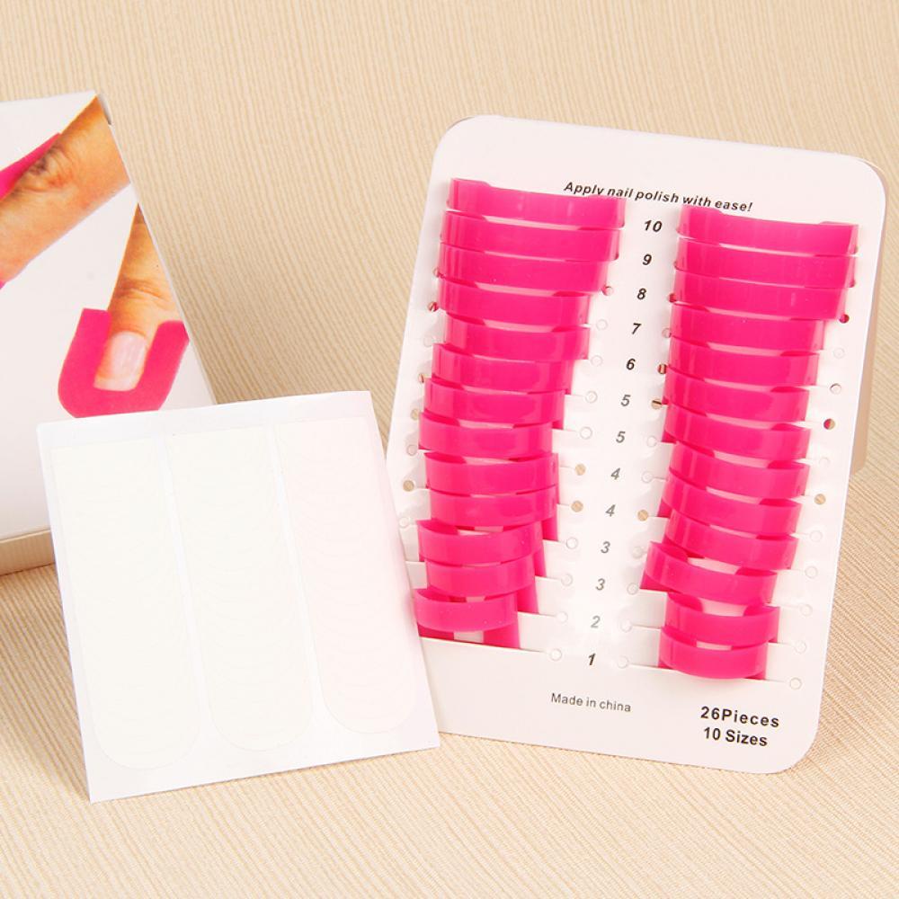 [Hàng mới về] Set 26 dụng cụ sơn móng bảo vệ ngón tay tiện lợi